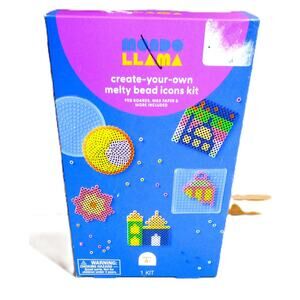 Mondo Llama Melty Bead Icons Kit Peg Boards Wax Paper 1000 Beads Instructions